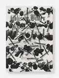 Günther Uecker, "Notation", 2002, Öl und Nägel auf bedrucktem Holz