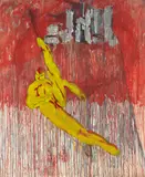 Jiří Georg Dokoupil, Ohne Titel, 1981, Mischtechnik auf Leinwand
