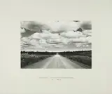 Hamish Fulton, A Two Day 59 Mile Road Walk, Coast to Coast across the northern Peninsula of Newfoundland, Ca. 1976, Gelatinesilberabzug. Auf Karton kaschiert