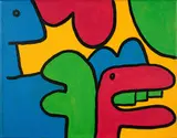 Thierry Noir, Ohne Titel, 1994, Acryl auf Leinwand