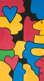 Thierry Noir, Ohne Titel1990er, Acryl auf Leinwand