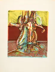 Norbert Tadeusz, Ohne Titel, 1985, Farblithografie auf Bütten