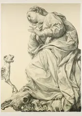 Michael Triegel, Ave Maria, 2016, Lithografie auf Bütten