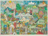James Rizzi, A new Look at Life, 1998, 3D-Farbserigrafie auf leichtem Karton