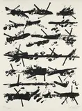 Günther Uecker, Ohne Titel, 2014, Prägedruck auf festem Velin