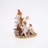 Allegorie des Feuers mit Venus und Putto by Meissen, 19. Jh, Porzellan, farbig und sparsam gold dekoriert, sold May 2025