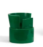 Ettore Sottsass, Schale 'Ninive', Entwurf 1994. Nr. 3 von 24, Keramik, grasgrün glasiert