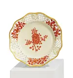 Dessertteller aus dem<br /> sog. "Möllendorff- Service" by Meissen, Um 1762, Porzellan, eisenrot und gold dekoriert, sold May 2025