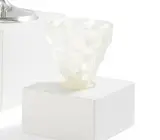 Vase 'Moissac' by René Lalique, opaleszierendes Pressglas, sold May 2025