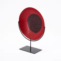 Schale 'Murrine Opache' by Carlo Scarpa, 1996, Murrine-Technik aus opak schwarzem und rotem Glas, sold Nov 2025