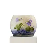 Cristallerie Daum, Kleine Vase mit Veilchen