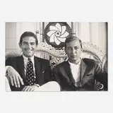 Dennis Hopper, Irving Blum and Jasper Johns, 1964, gelatin silver print