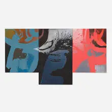 Syd Solomon, Tri-Passage (triptych), 1980, oil on canvas