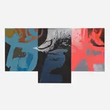 Syd Solomon, Tri-Passage (triptych), 1980, oil on canvas