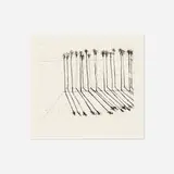 Wayne Thiebaud, Palms, 1965, etching on Rives BFK paper