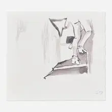 Untitled by Cecily Brown, 1997, watercolor on drawing paper, sold Feb 2022