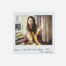 Mika in my hotel room, Tokyo by Nan Goldin, 1994, polaroid, sold Feb 2022