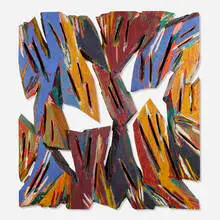 Mind-Boggling by Charles Arnoldi, 1991, acrylic on plywood, sold Feb 2022