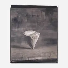 John Divola, 89CN01 (Cone), 1989, unique large format polaroid photograph