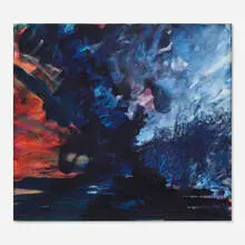 Peter Alexander, Gaviota (from Explosions series), 1984, oil and acrylic on canvas