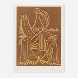 Diurnes by Pablo Picasso, 1962, linocut in colors, sold Feb 2022