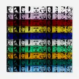 Portraits of Artists by Andy Warhol, 1967, screenprint on one hundred boxes in ten colors, sold Feb 2022