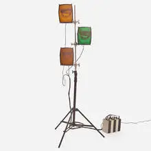 Alan Rath, Triple Tongue Tree, 1998, aluminum, acrylic, steel and custom electronics