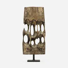 Tomonori Toyofuku, Composition, 1964, silvered and painted wood