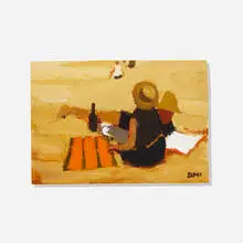 Donald McIntyre, Stane Beach, No.1, oil on canvas mounted to board