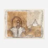 El Ermitaño (from Tamayo 90 Aniversario Series) by Rufino Tamayo, 1989, lithograph in colors on Arches paper, sold Dec 2021