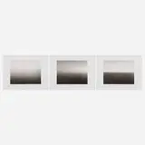 Hiroshi Sugimoto, Mediterranean Sea, Cassis and Ciotat (three works from the Time Exposed portfolio), offset lithograph on Mitsubishi Real Art Both Sides paper and mounted to Peach Kent paper