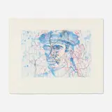 David Salle, Untitled V (from The Universe Mender series), 1990, etching and aquatint in colors