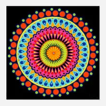 Carlos Rolón, Double Barrel Purple Micro Dot, 2012, screenprint in colors with enamel ink on paper