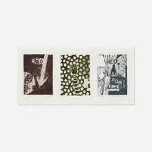 Jasper Johns, Untitled, 1981, etching and aquatint in colors on BFK Rives