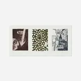 Jasper Johns, Untitled, 1981, etching and aquatint in colors on BFK Rives