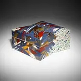 Ralph Bacerra, Lidded box, c. 1980, glazed and gilt porcelain
