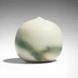 Closed Form by Toshiko Takaezu, c. 1998, glazed porcelain, sold Oct 2024