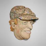 Robert Carston Arneson, Portrait of Jack Beal, 1979, glazed and painted earthenware