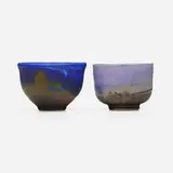 Tea bowls, set of two by Toshiko Takaezu, glazed porcelain, sold Oct 2024
