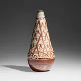 Maija Grotell, Exceptional and Tall vase, c. 1950, glazed stoneware
