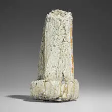 Shirō  Tsujimura, Faceted vase, c. 1999, ash-glazed and anagama-fired stoneware