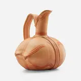 Pillow Pitcher by Betty Woodman, c. 1985, glazed earthenware, sold Oct 2024