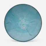 Harding Black, Footed bowl, 1945, crackle-glazed earthenware
