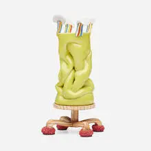Loose Chads by Kathy Butterly, 2001, glazed porcelain, sold Oct 2024