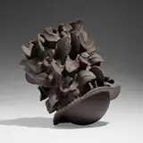 Paul S. Briggs, Wildflower 2, c. 2022, bisque-fired black stoneware