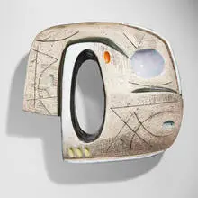 André Gigon, Wall Sculpture, c. 1952, glazed stoneware