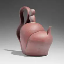 Chris Gustin, Teapot, 1989, glazed stoneware