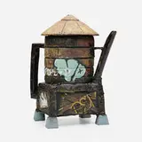 Roberto Lugo, Water Tower Coffee Pour Over, 2022, glazed ceramic