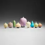 Rose and Erni Cabat, Collection of nine Feelies, 1970-90, glazed porcelain