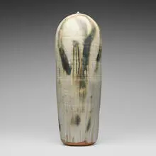 Toshiko Takaezu, Large Closed Form (with rattle), c. 1988, glazed stoneware